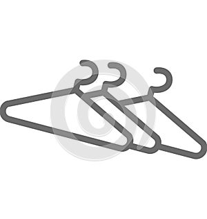Hanger Isolated Vector Icon for Sewing and Tailoring