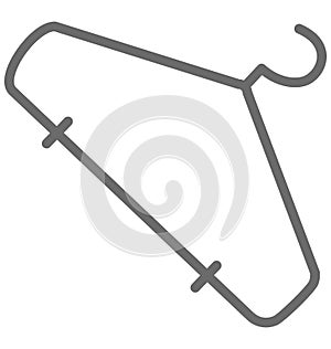 Hanger Isolated Vector Icon for Sewing and Tailoring