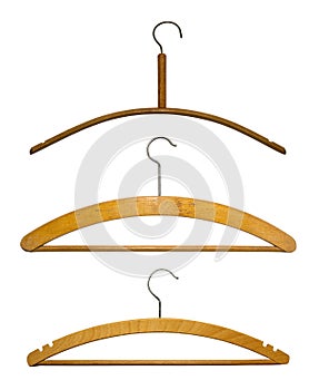Hangers isolated on white