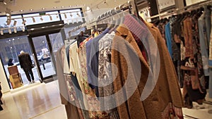 Hangers in a Retail Shop