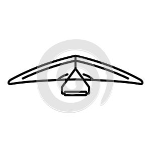 Hangglider icon outline vector. Para air photo
