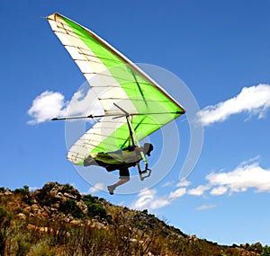 Hangglider launch photo