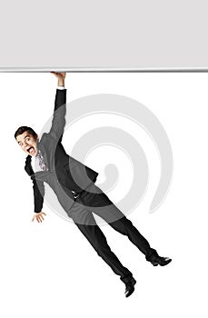 Hanging on advertising