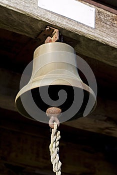 Hanging Bell with Clapper Rope