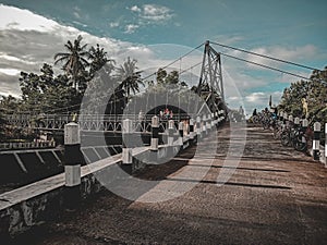 Hanging bridge that connecting two villages