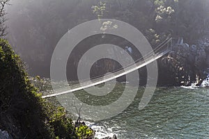 Hanging bridge over Storms River mouth, Tsitsikamma National Park