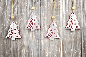 Hanging Christmas decorations