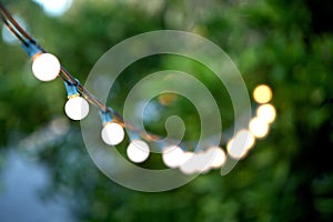 Hanging decorative christmas lights