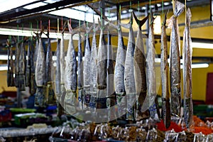 Hanging Fish In the Market