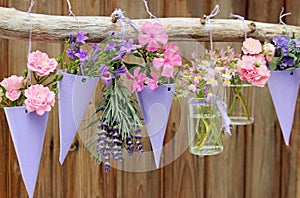 Hanging flower garden