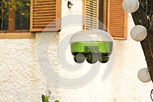 Hanging garden trap for wasps, hornets and flies