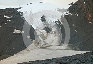 Hanging glacier