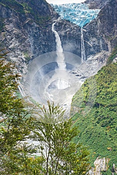 Hanging Glacier of Queulat National Park, Chile photo