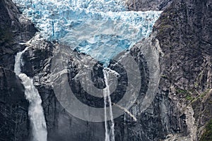 Hanging Glacier of Queulat National Park, Chile photo