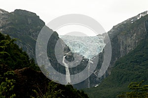 Hanging Glacier - Queulat National Park - Chile photo
