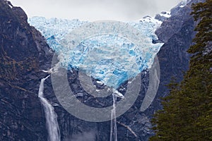 Hanging Glacier, Queulat National Park, Chile photo