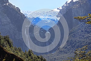 Hanging Glacier of Queulat National Park, Chile photo