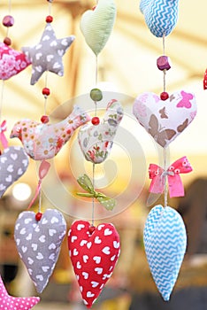 Cute handsewn ornaments at 2018 Annual Easter Market, Main Square, Krakow, Poland, Europe photo