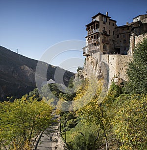 The hanging houses of Cuenca, Spain