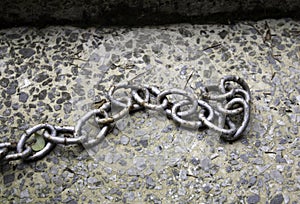 Hanging iron chains