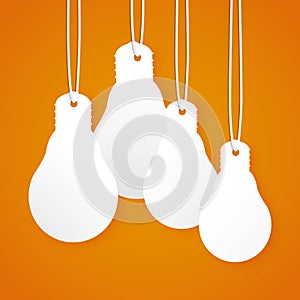 Hanging light bulbs