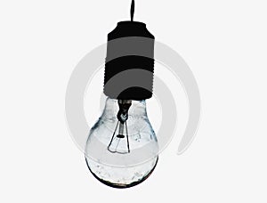 Hanging lightbulb