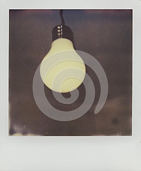 Hanging lightbulb, idea, creativity