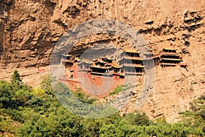 Hanging monastery temple near Datong, China