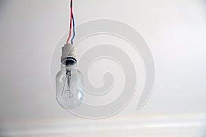 Hanging Pendant Light Custom Made Choice of red, blue color . pendant light . Ceramic Lamp