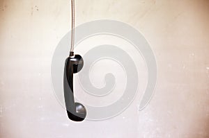 Hanging phone receiver