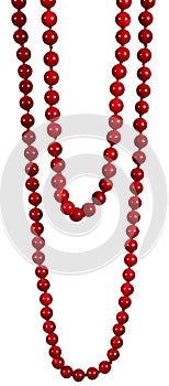 Hanging red beads