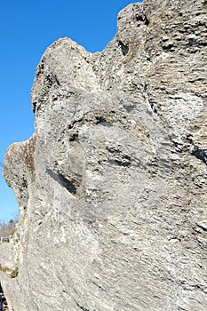 Hanging rock in North Carolina
