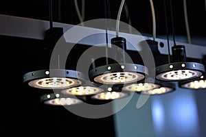 hanging sensor with led lights array, showing the state of each device