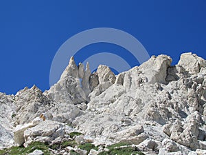 Hanging stone Rocky peak of Apennine Mountain Range photo
