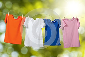 Hanging T-Shirts