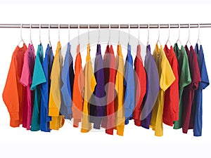 Hanging Tee shirts