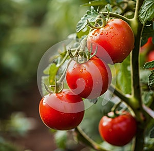 Hanging Tomatoes From Tree