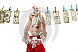 Hanging up dollars
