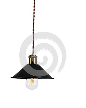 Hanging vintage electric led lamp