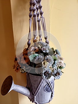 Hanging wall decor by macrame