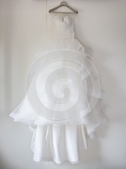 Hanging Wedding Dress