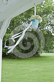 Hanging wedding flowers