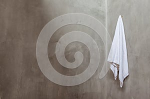 Hanging White Towel