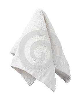 Hanging White Washcloth