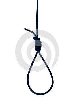 Hangman noose silhouette