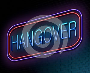 Hangover concept.