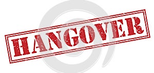 Hangover red stamp