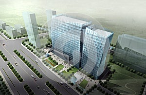 Hangzhou office building 01 photo