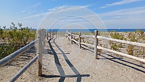 Hanlan\'s Point Nude Beach view on Toronto Island