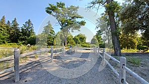 Hanlan\'s Point Nude Beach view on Toronto Islands